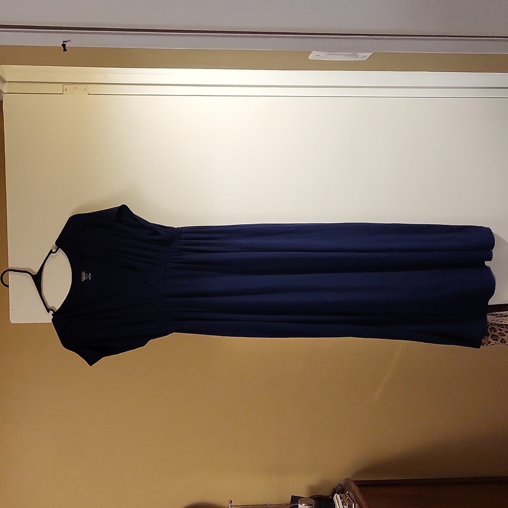 Navy maxi dress